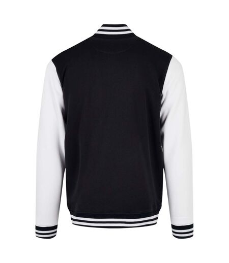 Blouson D'université Basic Homme Noir Blanc Build Your Brand