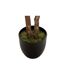 Plante Artificielle Schefflera 135cm Vert & Noir-3