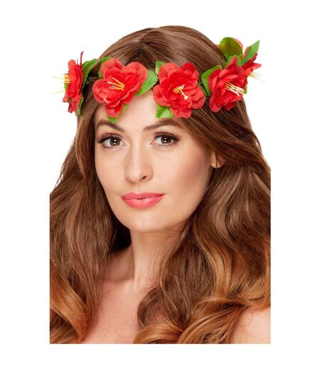 Couronne hawaiian rouge Smiffys