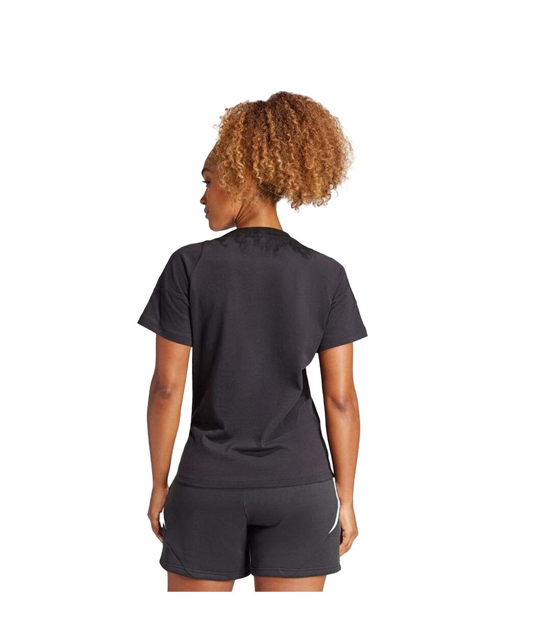 T-shirt Tiro Femme Noir Adidas-3