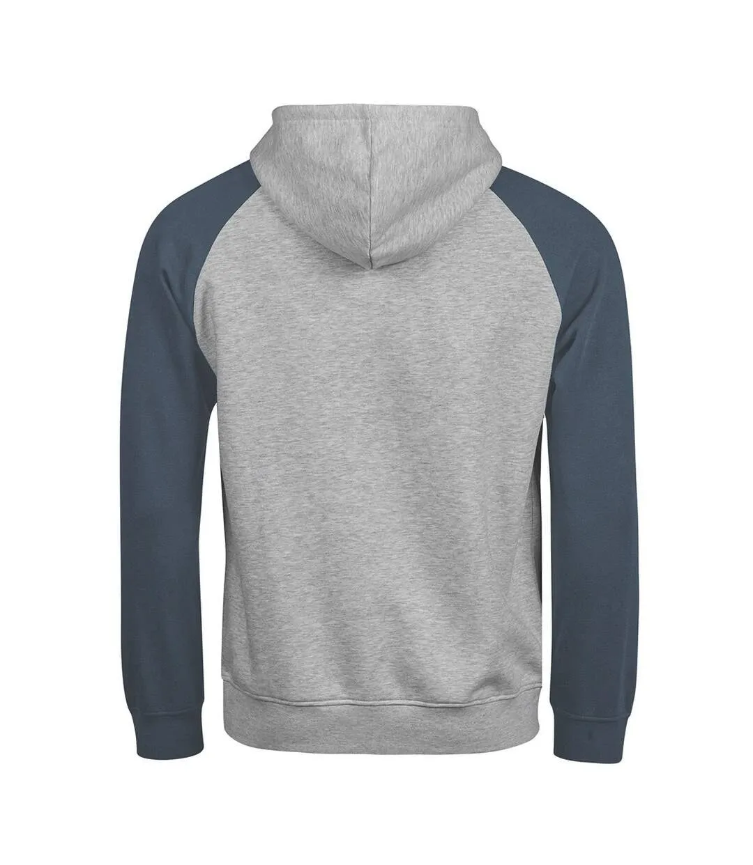 Mens Two Tone Hoodie Heather Grey Ink Tee Jays-2
