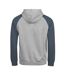Mens Two Tone Hoodie Heather Grey Ink Tee Jays-2