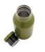 Compact recycled stainless steel 300ml bottle one size green XD Collection-2