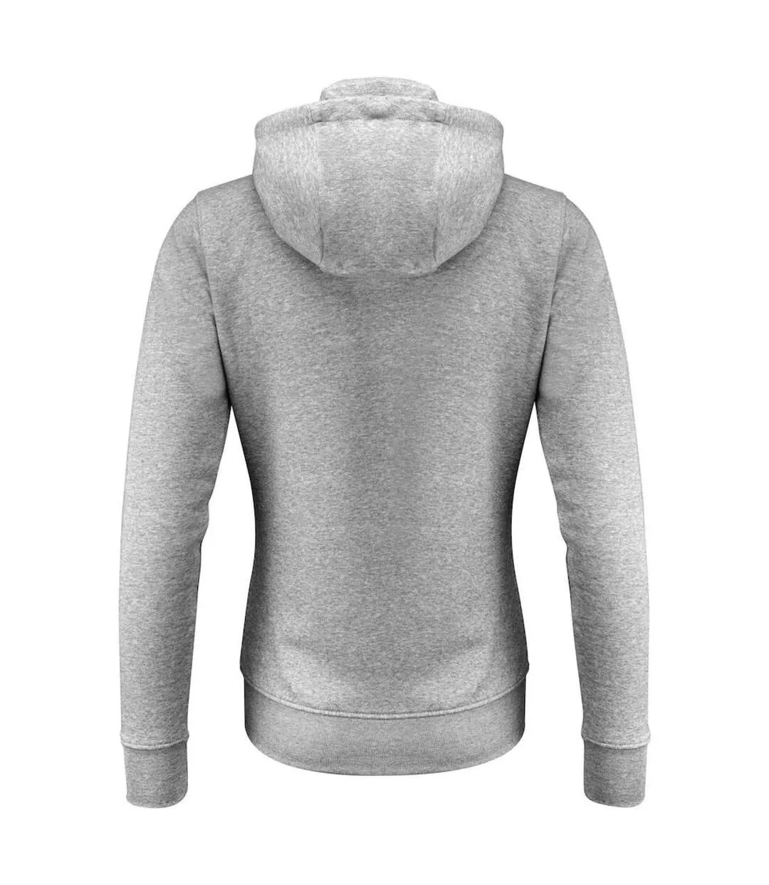 Womens/ladies Westwood Full Zip Hoodie Grey Melange James Harvest-2