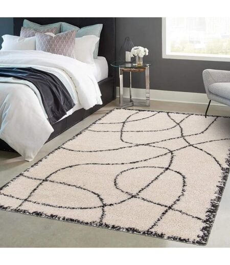 Tapis shaggy tissé motif abstrait ARSTYLE