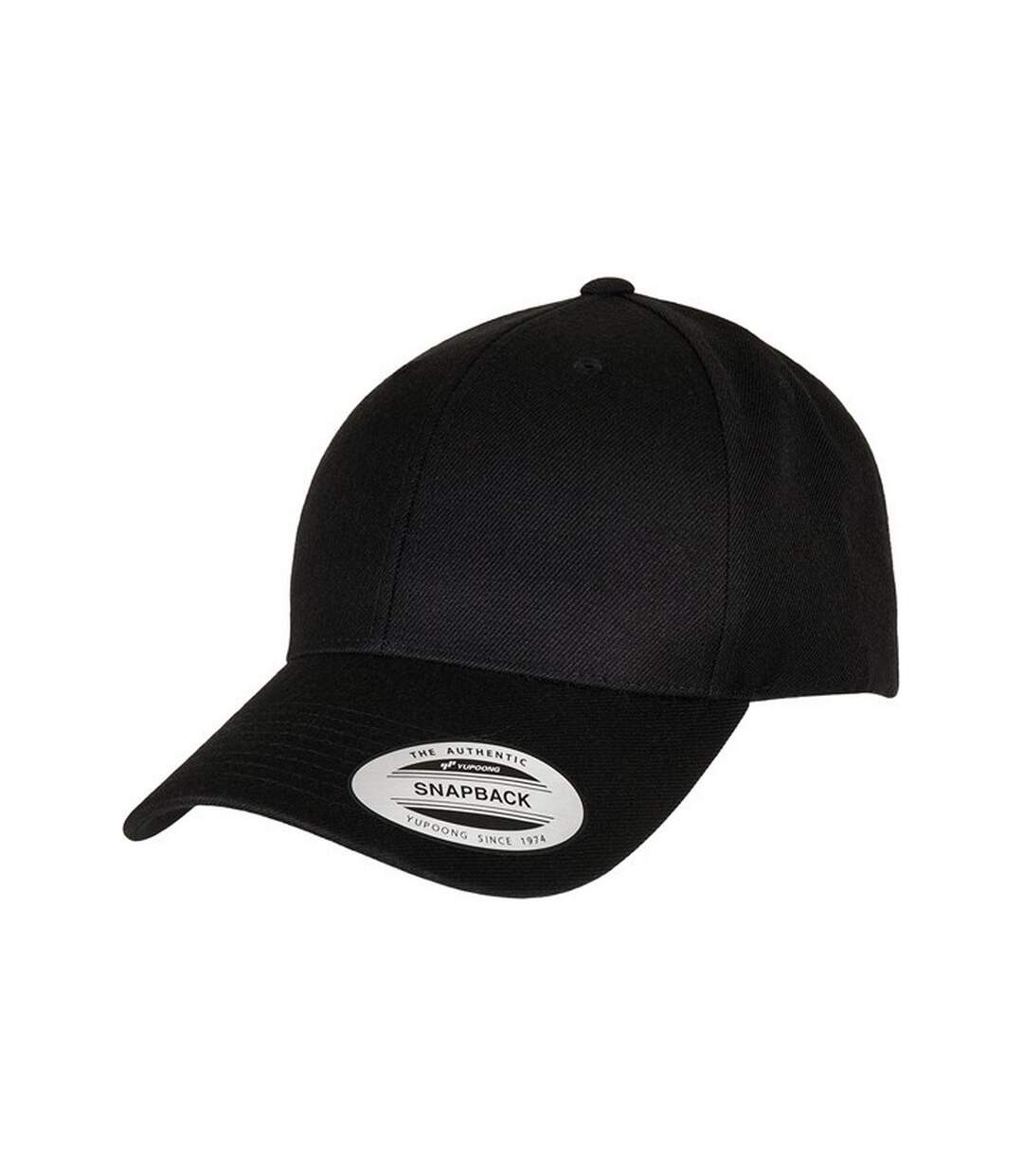 Unisex adult premium snapback cap black Flexfit-1