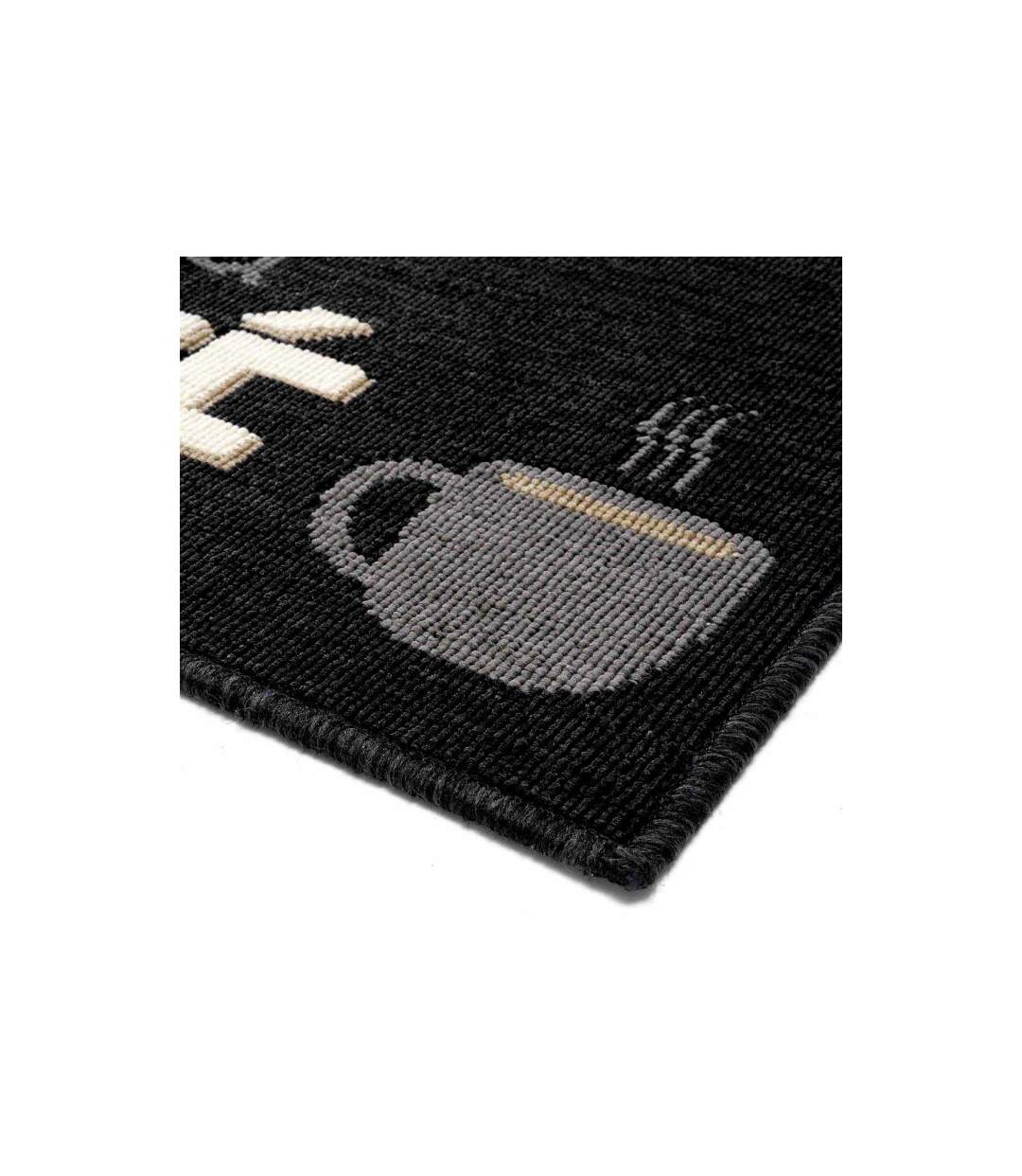 Tapis de Cuisine Breakfast 50x80cm Noir-2