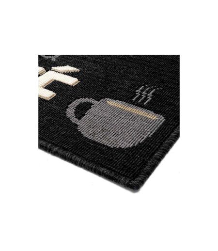 Tapis de Cuisine Breakfast 50x80cm Noir