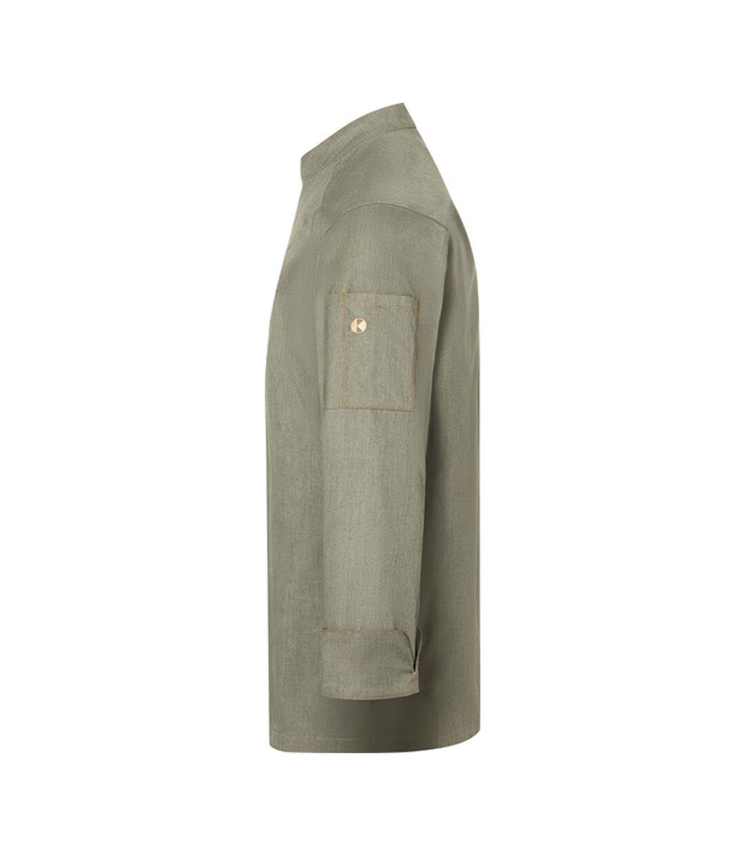 Unisex Adult Jean Style Stitching Chef Jacket Vintage Moss Green Karlowsky-3
