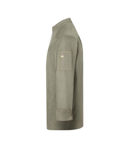 Unisex Adult Jean Style Stitching Chef Jacket Vintage Moss Green Karlowsky