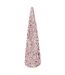 Cône Déco Sequins 46cm Rose Clair-1