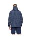 Mens Janscore All-over Print Lightweight Hooded Jacket Blue Crosshatch-3