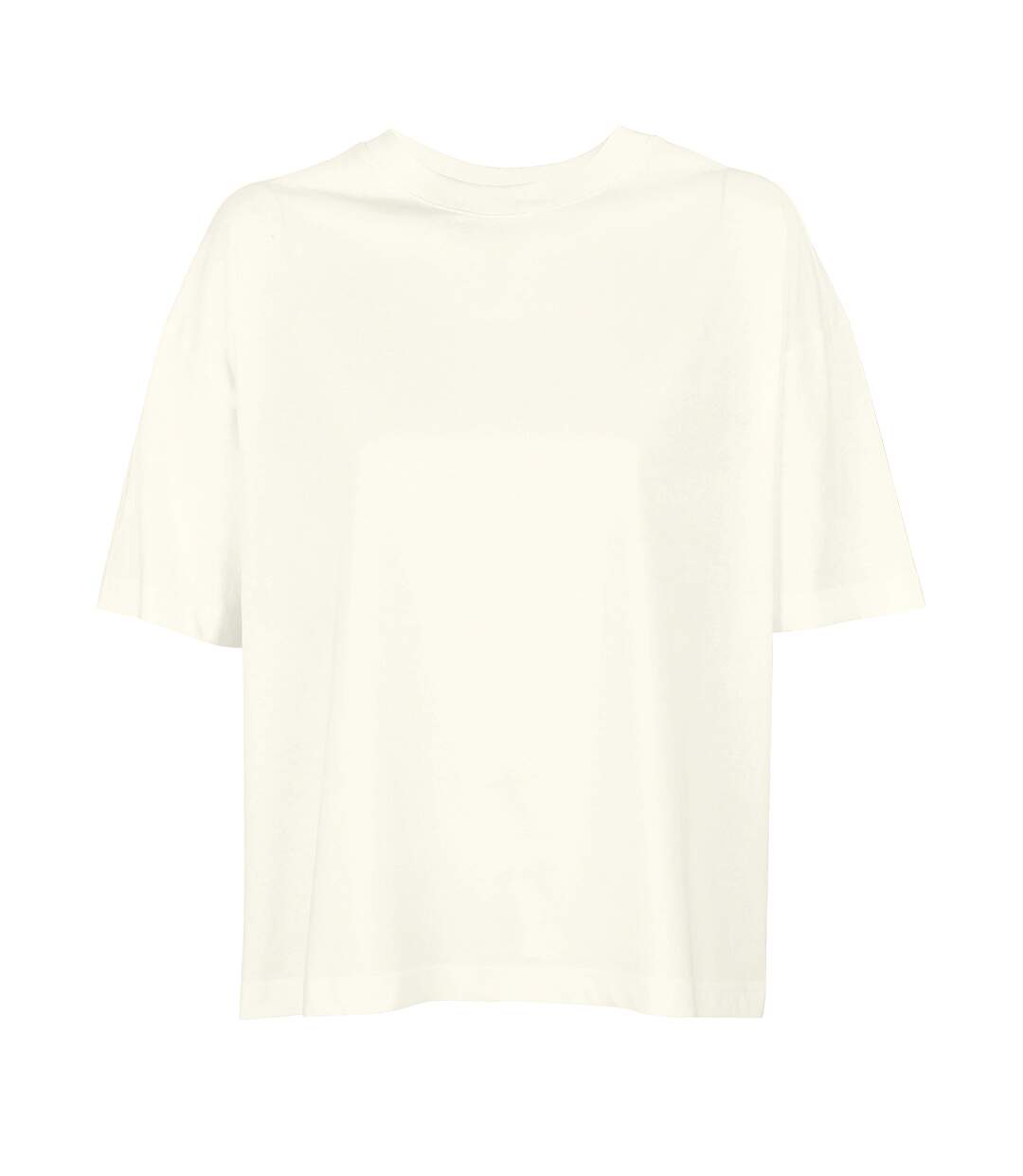 T-shirt femme blanc cassé SOLS-1