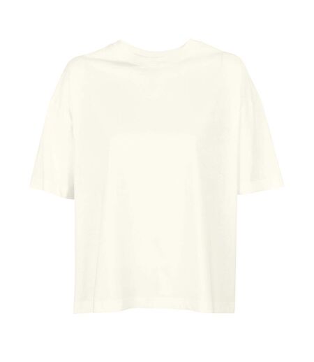 T-shirt femme blanc cassé SOLS