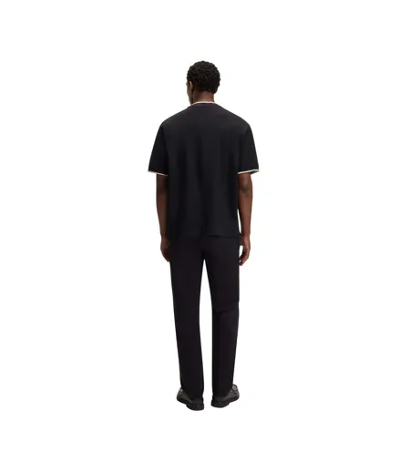 T-shirt Motif/style Uni Homme Noir Boss