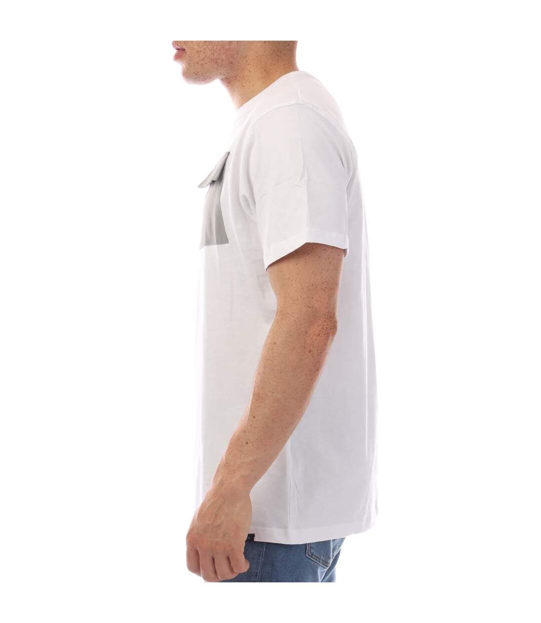 T-shirt Limatar Homme Blanc Duck And Cover-4