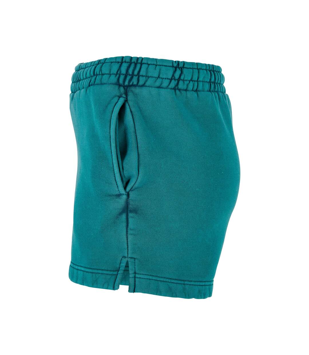 Womens/ladies Stone Wash Shorts Water Green Urban Classics-3