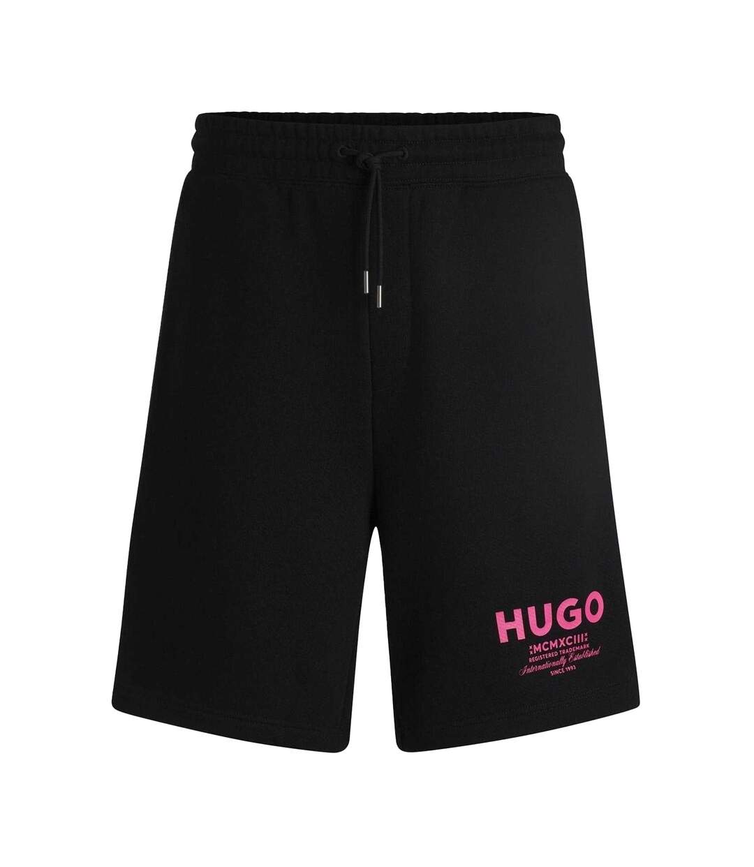 Mens Nomario Sweat Shorts Black Hugo Boss-1