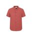 Chemise Manches Courtes Motif/style Texturé Palm Homme Rouge Pastel Mountain Warehouse-1