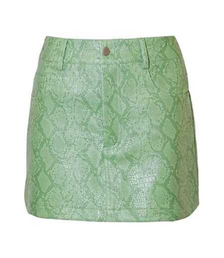 Mini Jupe Motif/style Imprimé Serpent Femme Vert AmyLynn