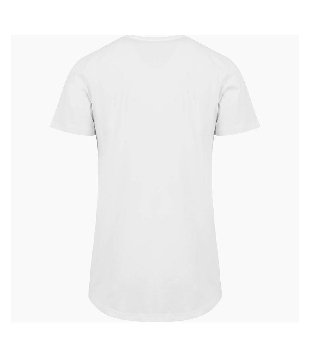 T-shirt long à manches courtes homme blanc Build Your Brand