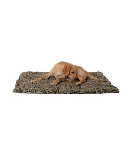 Noodle dog drying mat 90cm x 60cm sage green Scruffs
