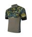 Maillot De Cyclisme Manches Courtes Raglan Motif/style Blocs De Couleurs Homme Gris Kaki Imprimé Dare 2B-3