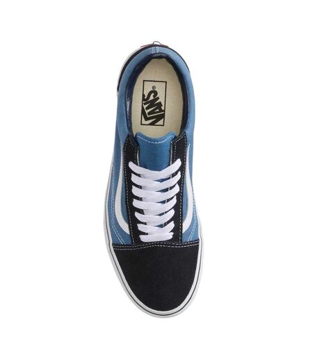 Mens Old Skool Canvas Trainers Navy Vans