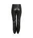 Womens/ladies Faux Leather Chinos Black Noisy May-3