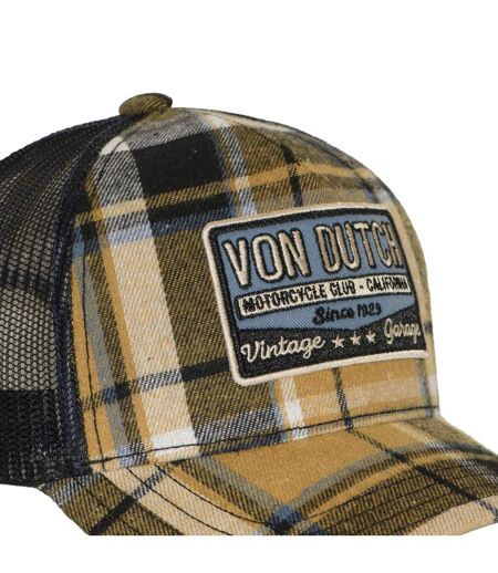 Casquette baseball  à carreaux avec filet et patch Carrreaux11 Vondutch