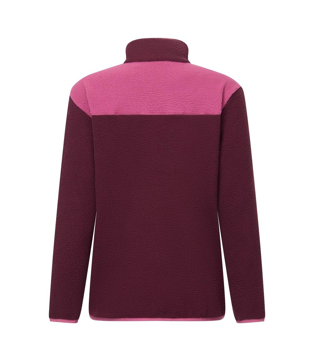 Womens/ladies Frankie Borg Full Zip Fleece Jacket Fig Violet Regatta-3
