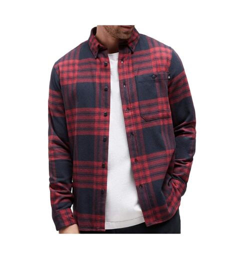 Chemise marine/bordeaux homme timberland  flannel