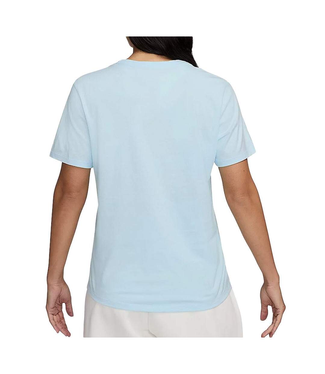 T-Shirt bleu femme nike club-2