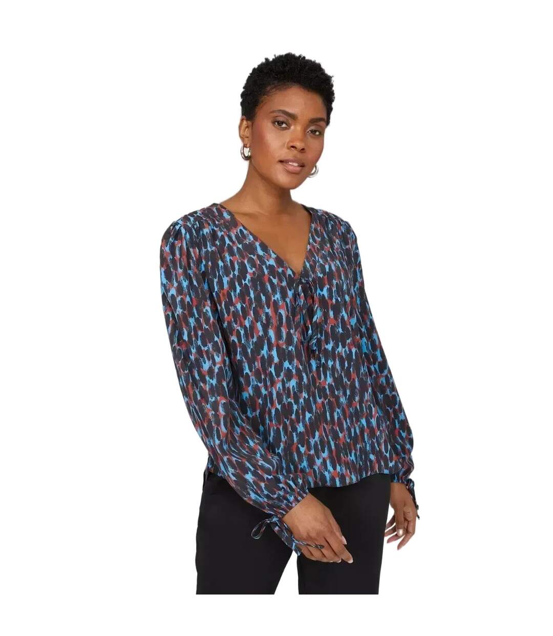 Blouse petite femme bleu Principles-1