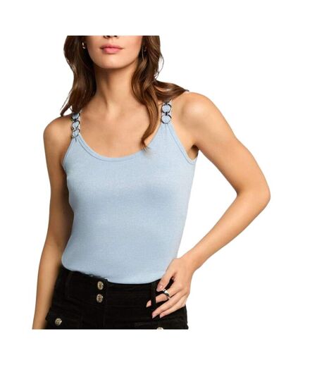 Débardeur bleu femme morgan fil - l