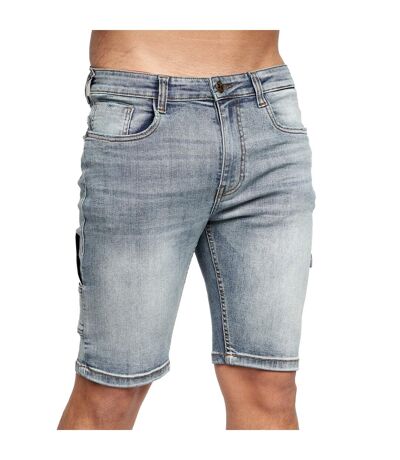 Short carpenter homme bleu délavé Crosshatch