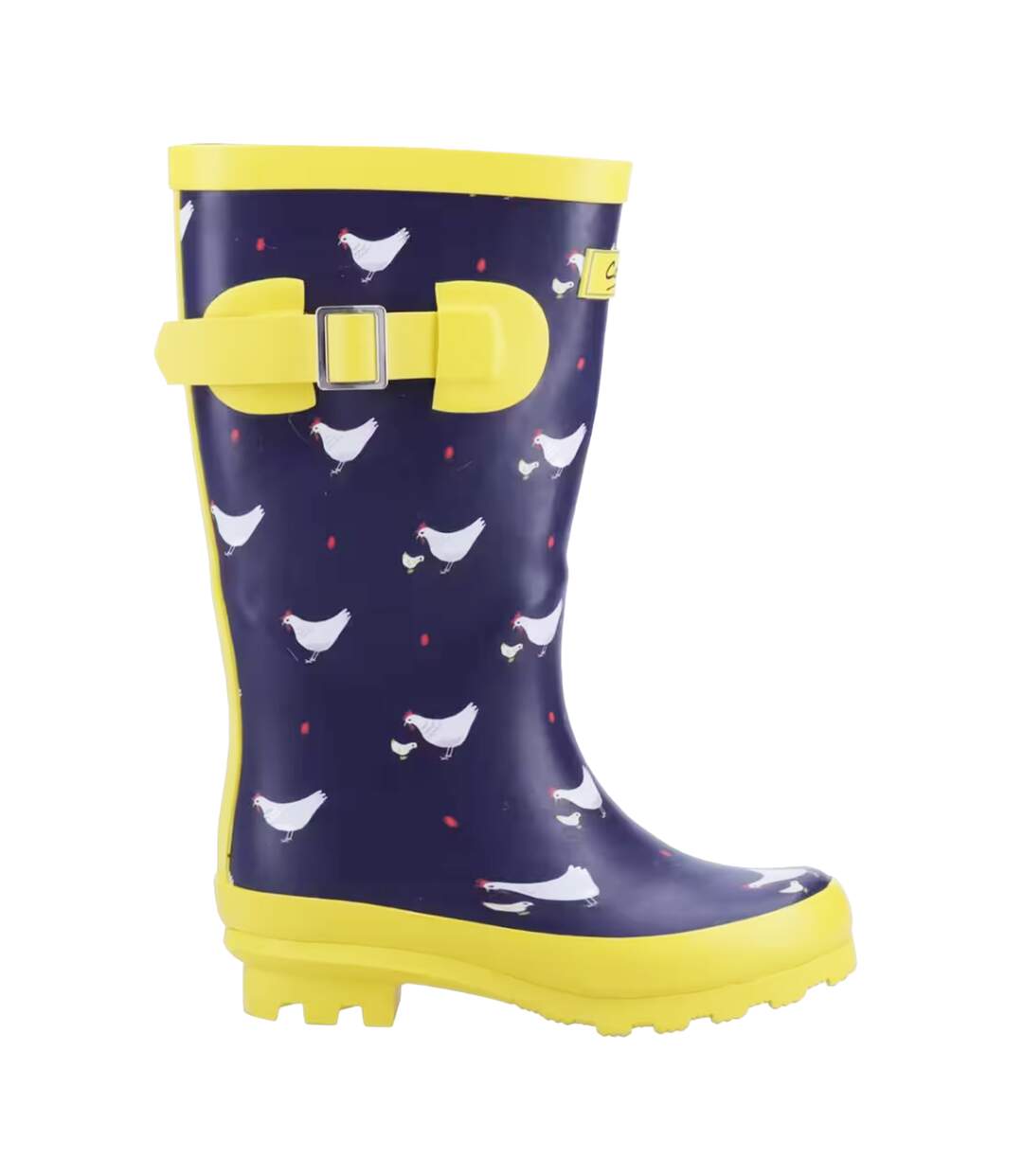 Bottes de pluie farmyard enfant bleu marine / jaune Cotswold-1