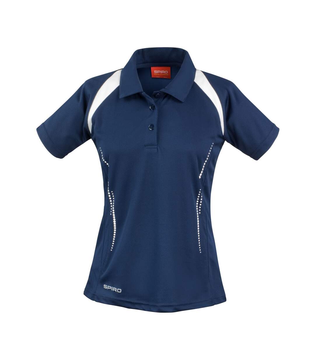 Polo team spirit femme bleu marine / blanc Spiro-1