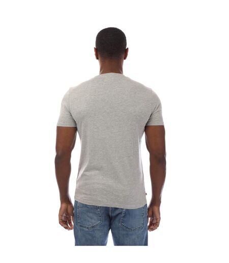 T-shirt Motif/style Logo Sur Poitrine London Homme Gris Clair Blanc Aquascutum
