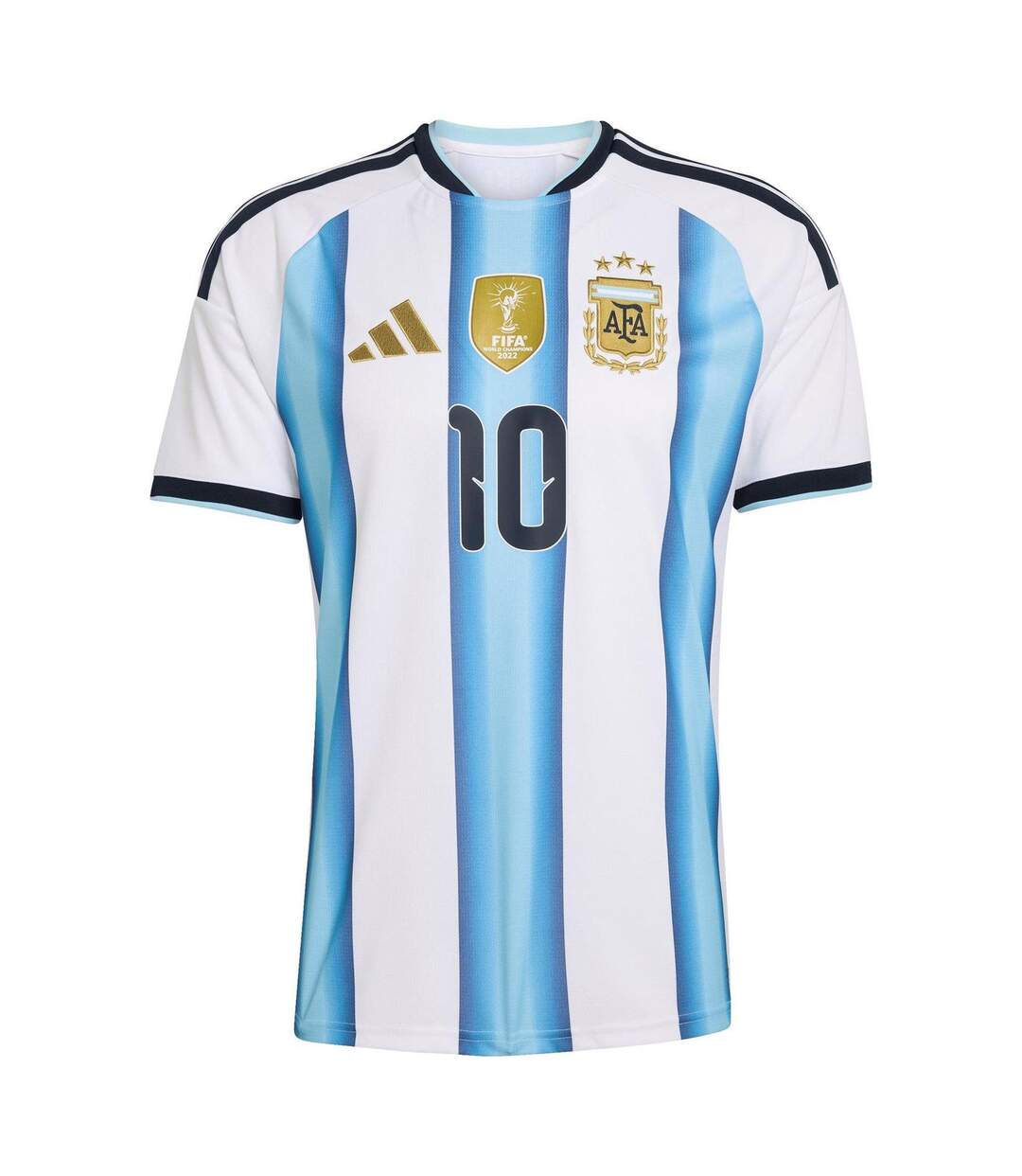 Mens Messi Home Shirt White Blue Adidas-2