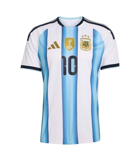 Mens Messi Home Shirt White Blue Adidas