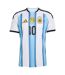 Mens Messi Home Shirt White Blue Adidas-2