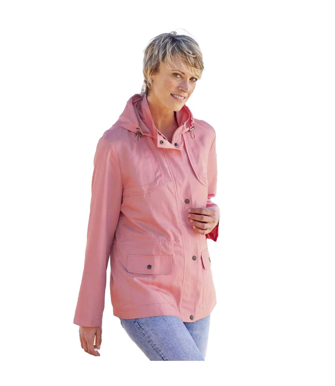 Coupe-vent femme rose Atlas For Women-2