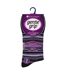 3 Pairs Ladies Cotton Rich Everyday Socks Gentle Grip Soft Top Comfort Socks-2