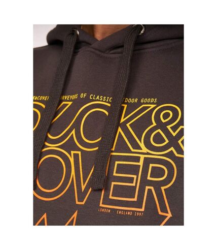 Duck and Cover Mens Fillberts Hoodie (Brick Red)