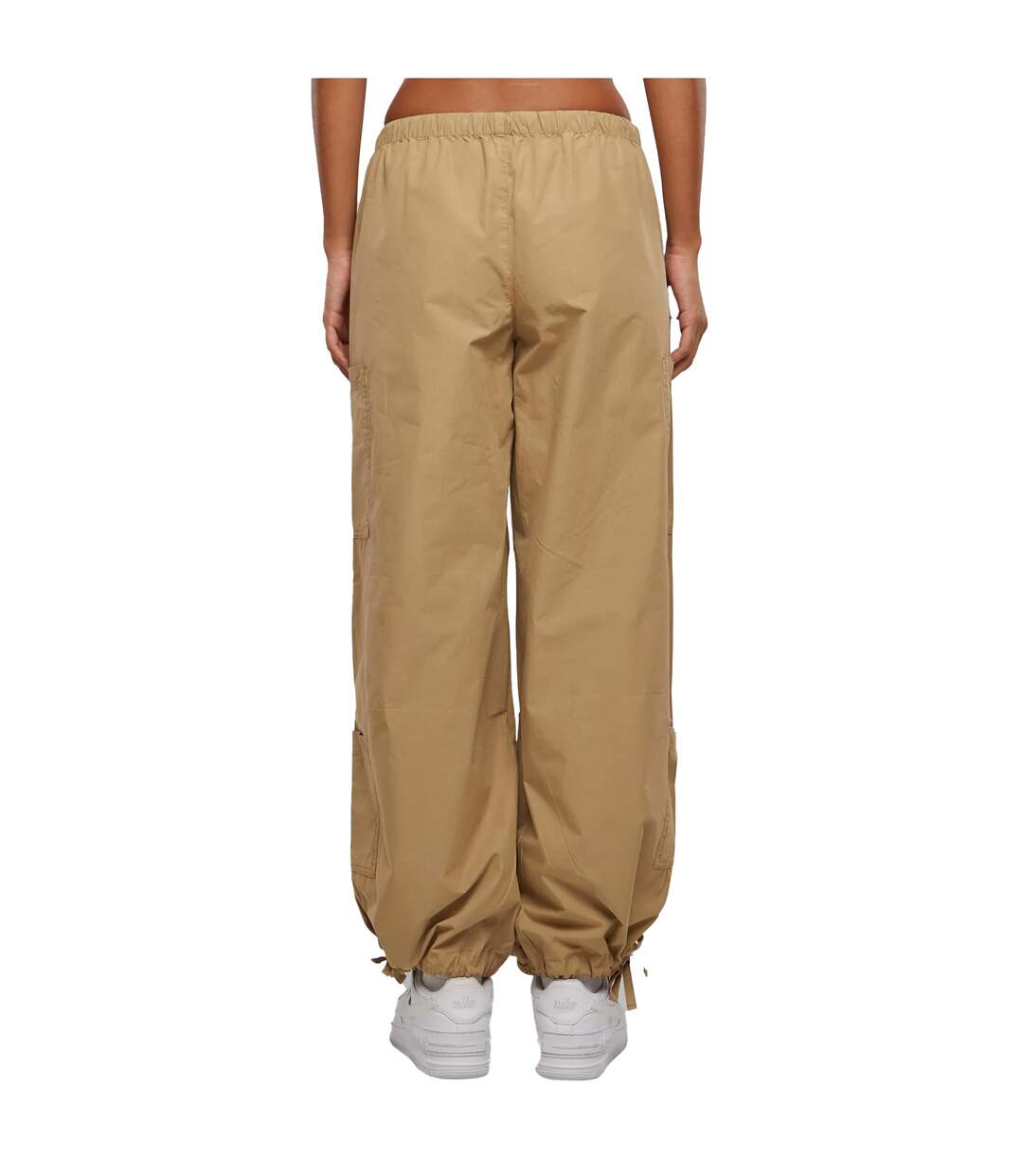 Womens/ladies Cotton Parachute Cargo Trousers Union Beige Urban Classics-2