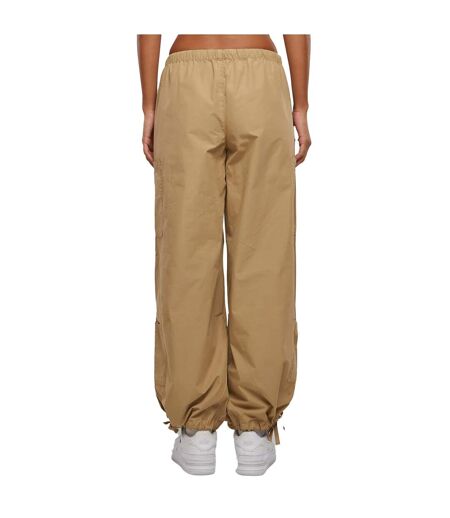 Womens/ladies Cotton Parachute Cargo Trousers Union Beige Urban Classics