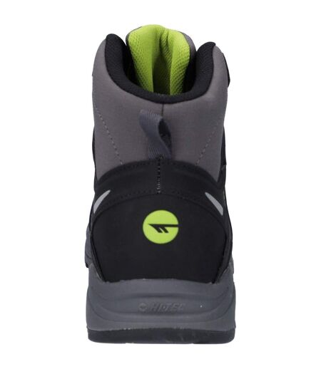 Mens Tec V Lite Psych Waterproof Hiking Boots Grey Lime Hi-Tec