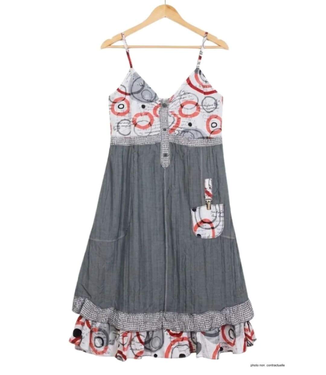 MAYFLOWER ALIAN - Robe en dentelle pour femme : l'élégance fluide au tissu effet froissé-2