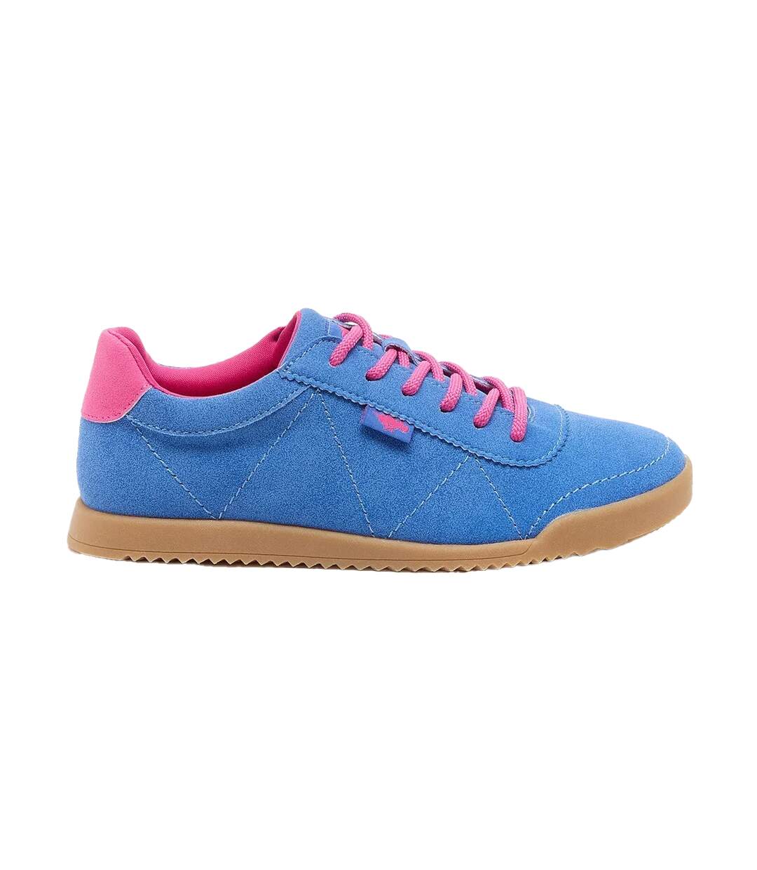 Womens/ladies Bertie Pella Trainers Blue Rocket Dog-1